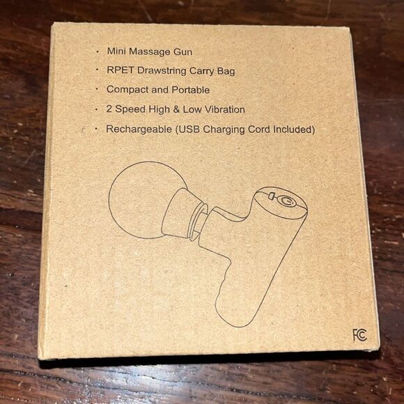 Marcus 5” Mini Massage gun w/RPET Pouch USB Charging - 2 Speeds - Picture 3 of 5